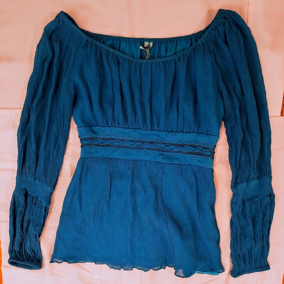 Marciano cinched waist chiffon blouse - Picture 3 of 7